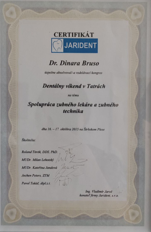 Certifikát 3
